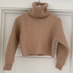 Babaton Tan Turtleneck Sweater